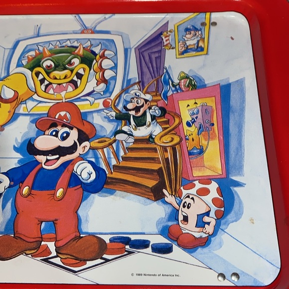 Classic and rare 1989 Super Mario Bros. Foldable TV tray. 17 x 12 - Picture 9 of 16